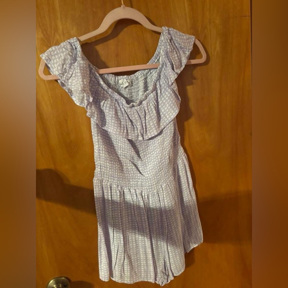 Kiwi & Punch Lilac/White Romper
